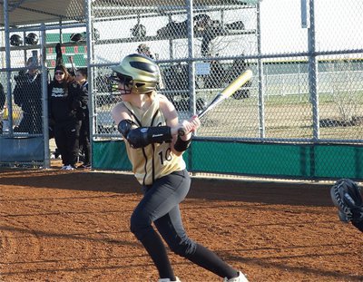 Image: Westbrook’s a hit — Not just a pitcher, Courtney Westbook is also a key weapon for the Lady Gladiators at the plate.
