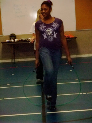 Image: Happy Jump Roper — This young lady is happy to jump rope and help fight heart disease.
