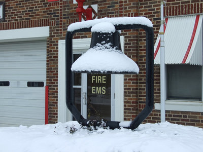 Image: The fire station bell — The city bell waits for the toll.