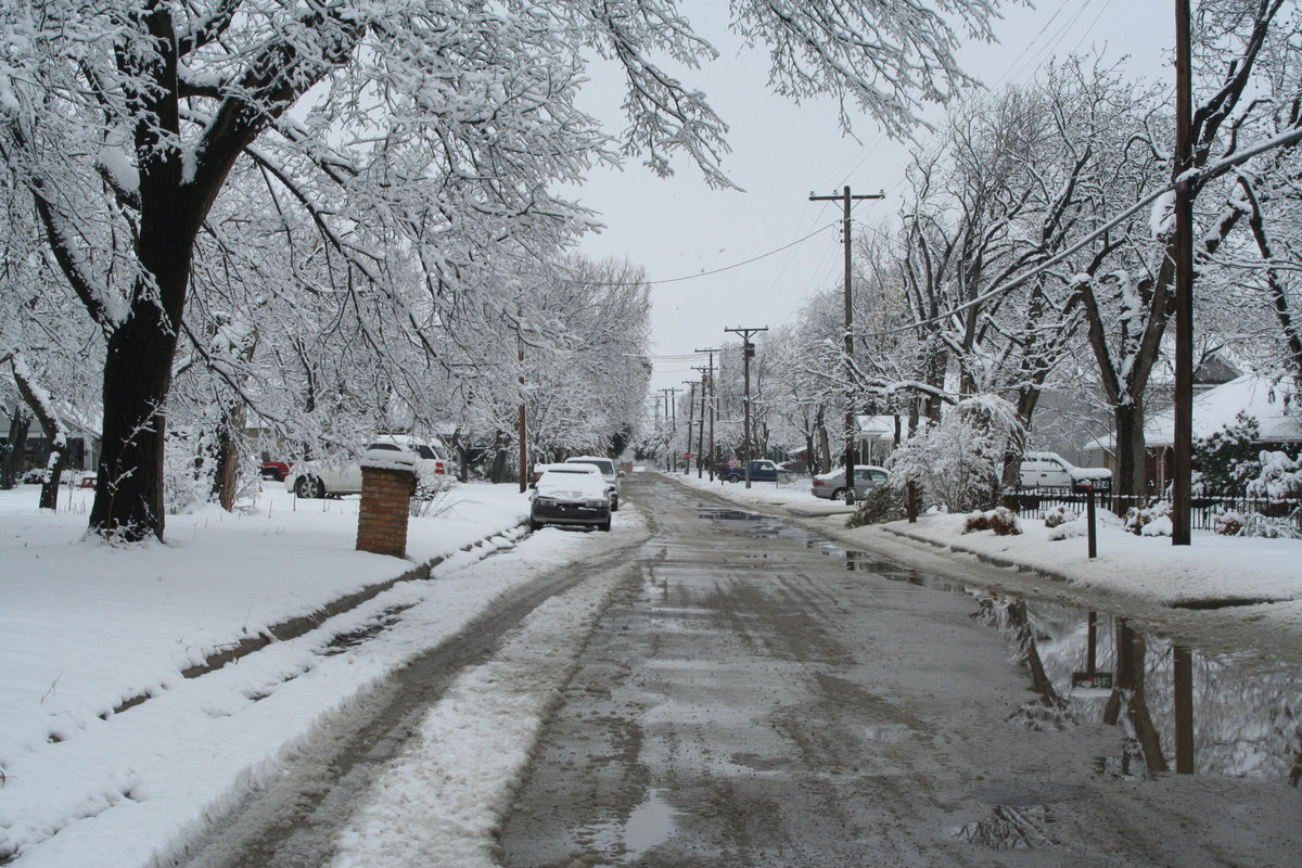 Image: The local streets — A look down Ward Street gives you a different idea about Italy on Friday.