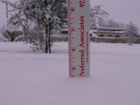 Image: How much did we get? — Local Mike South measured the snowfall on Friday morning.  It came to just less than 5".