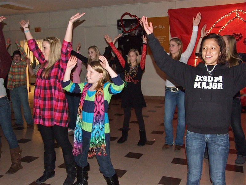 Image: Valentines Day Dancers do the Y-M-C-A!