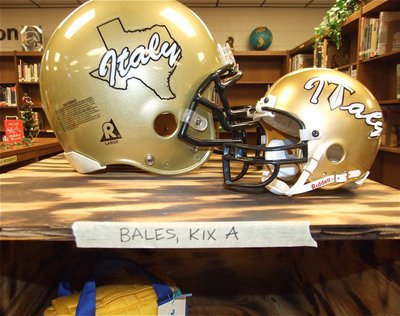 Image: Bales, Kix A. — Kix Austin Bales(24) already has his locker personalized.