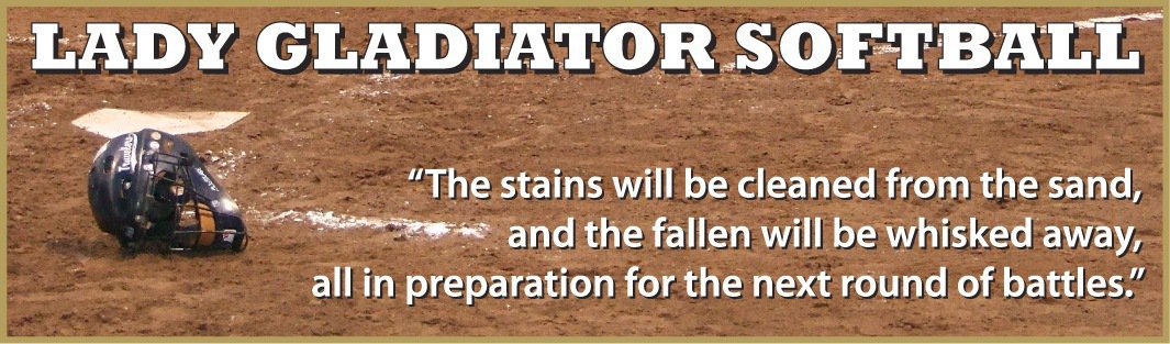 Image: Hang on to your hat — The 2010 Lady Gladiators Softball team has drawn a line in the sand.