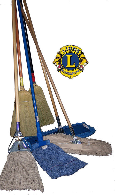 Image: Italy Lions Club Broom and Mop Sale — Note: Brooms and Mops offered for sale may not be same as those shown.