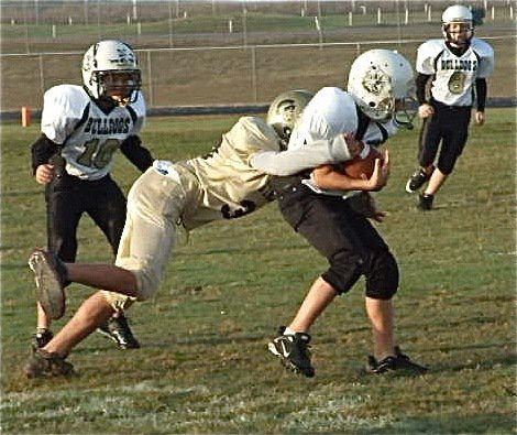 Image: Celis on the tackle