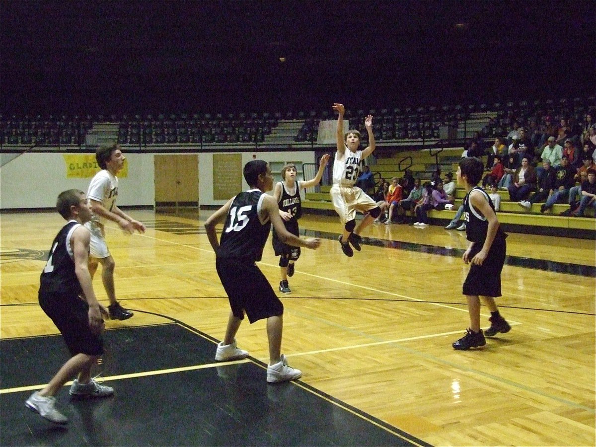 Image: Petrey elevates — Colton Petrey(23) elevates his game against Palmer.