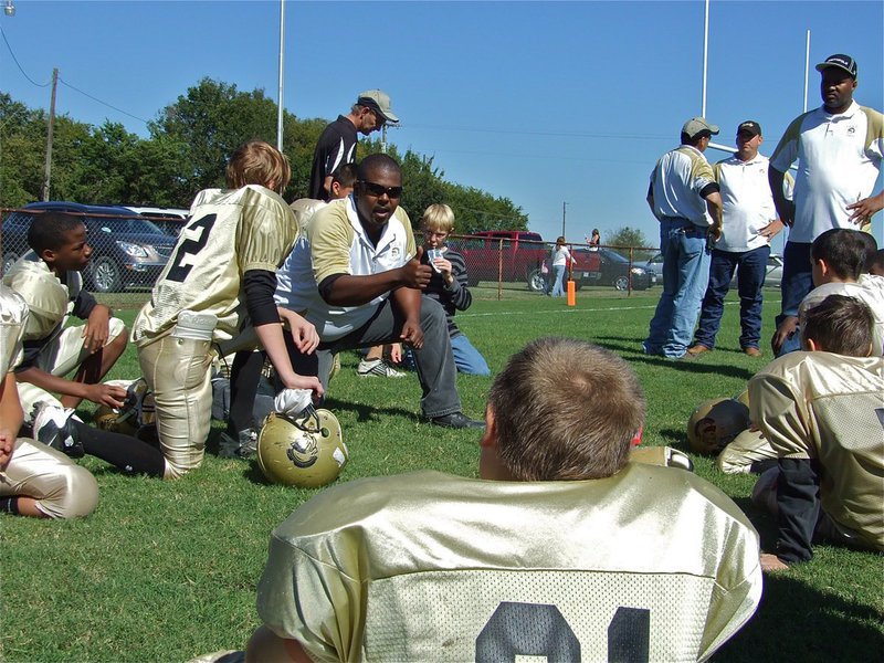 Image: A-Team Believes — Coach Glen McClendon gives his A-Team the thumbs up for a job well done.