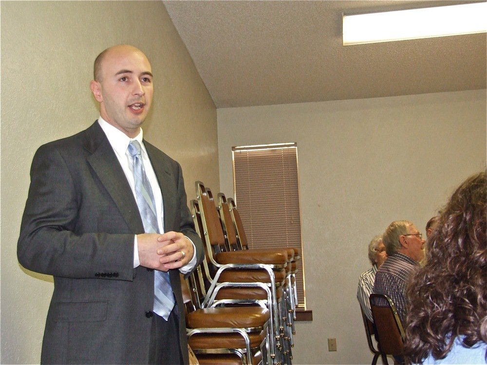 Image: Dr. John Sullivan, M.D. — The Central Baptist Church had a gas of a guest speaker in Dr. John M. Sullivan, M.D. Dr. Sullivan offered some comedic relief when speaking about colon cancer and how to prevent it.