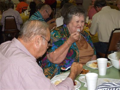 Image: Freddie and Joe — The Ivy’s had a great time welcoming everyone to the Central Baptist Church for a warm meal.