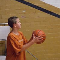 Image: Bailey Walton eyes a three — 8th grader Bailey Walton never saw a 3-pointer he couldn’t make.