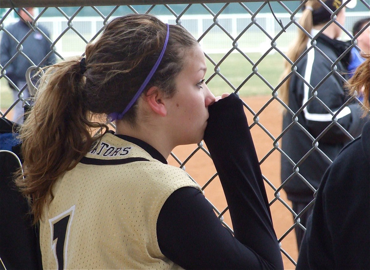 Image: Morgan is intense — Morgan Cockerham intensely watches the action.