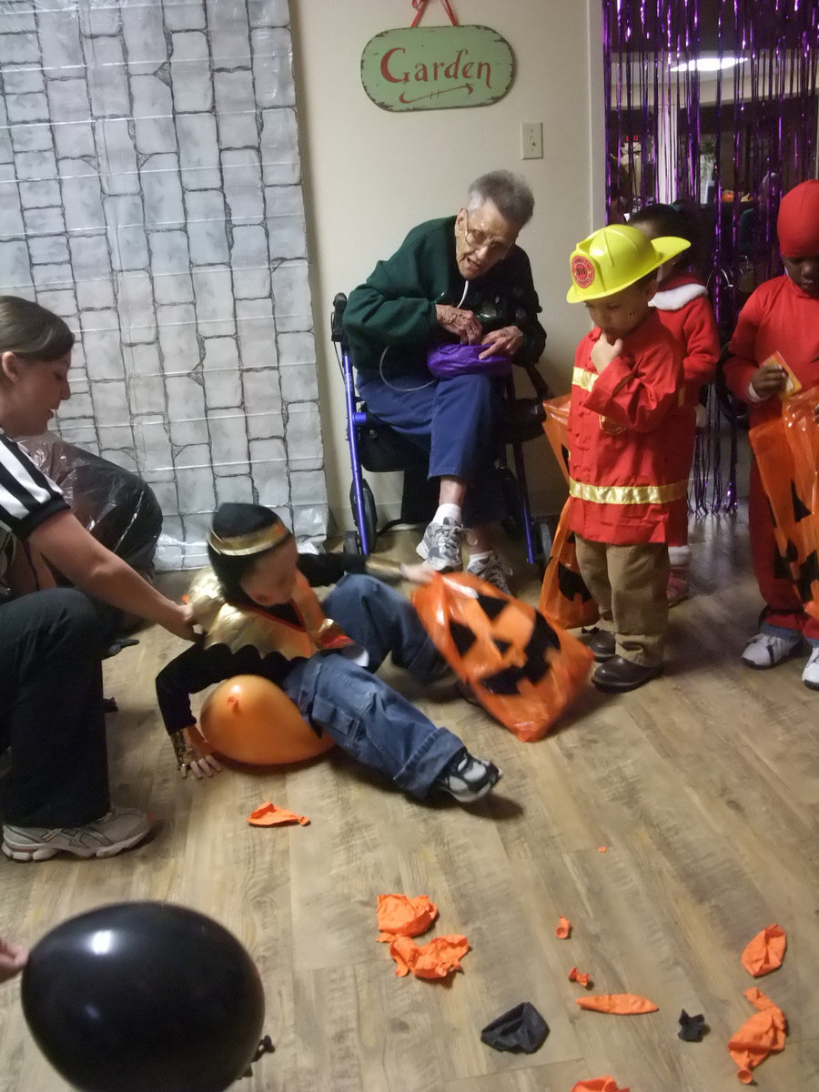 Image: Almost Popped It — This little guy almost popped his balloon.