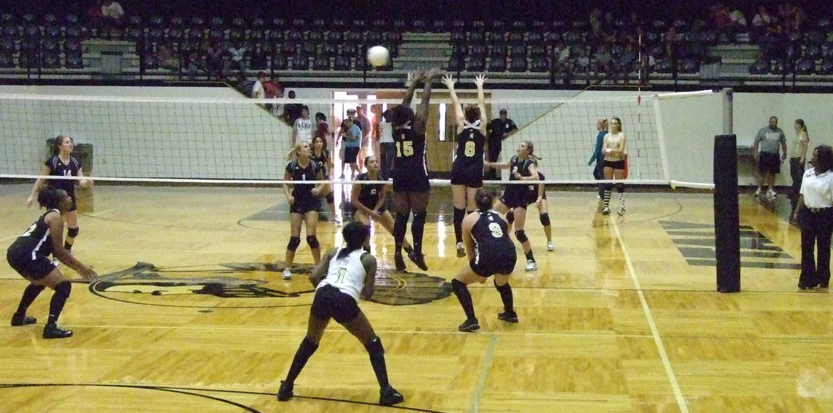 Image: Reed &amp; Bumpus — Jimesha and Bailey keep the net secure.