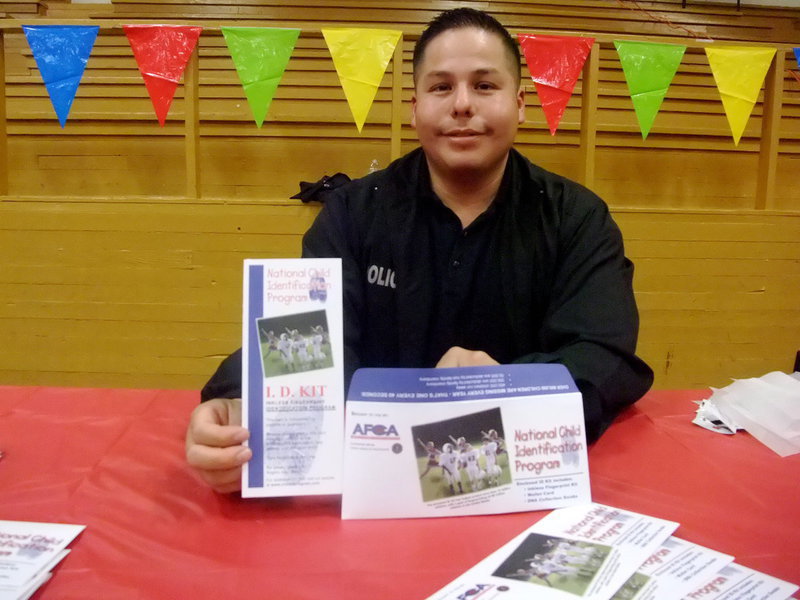 Image: Officer Escaval — Officer Escaval is with the Glenn Heights police department volunteered to help with our National Night Out.