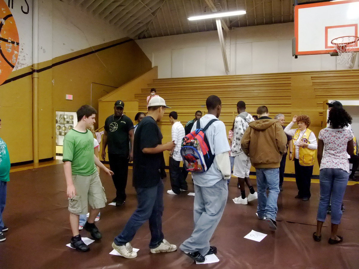 Image: Cake Walk — Look at all these big kids doing the Cake Walk!