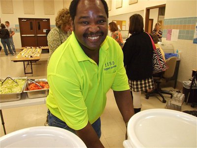 Image: Patrick Anderson — As a member of the IISD Support Services, Patrick Anderson helps events at Stafford Elementary run smoothly.