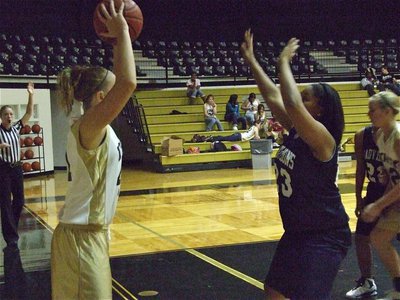 Image: Jaclynn inbounds — Jaclynn tries to inbound the ball.