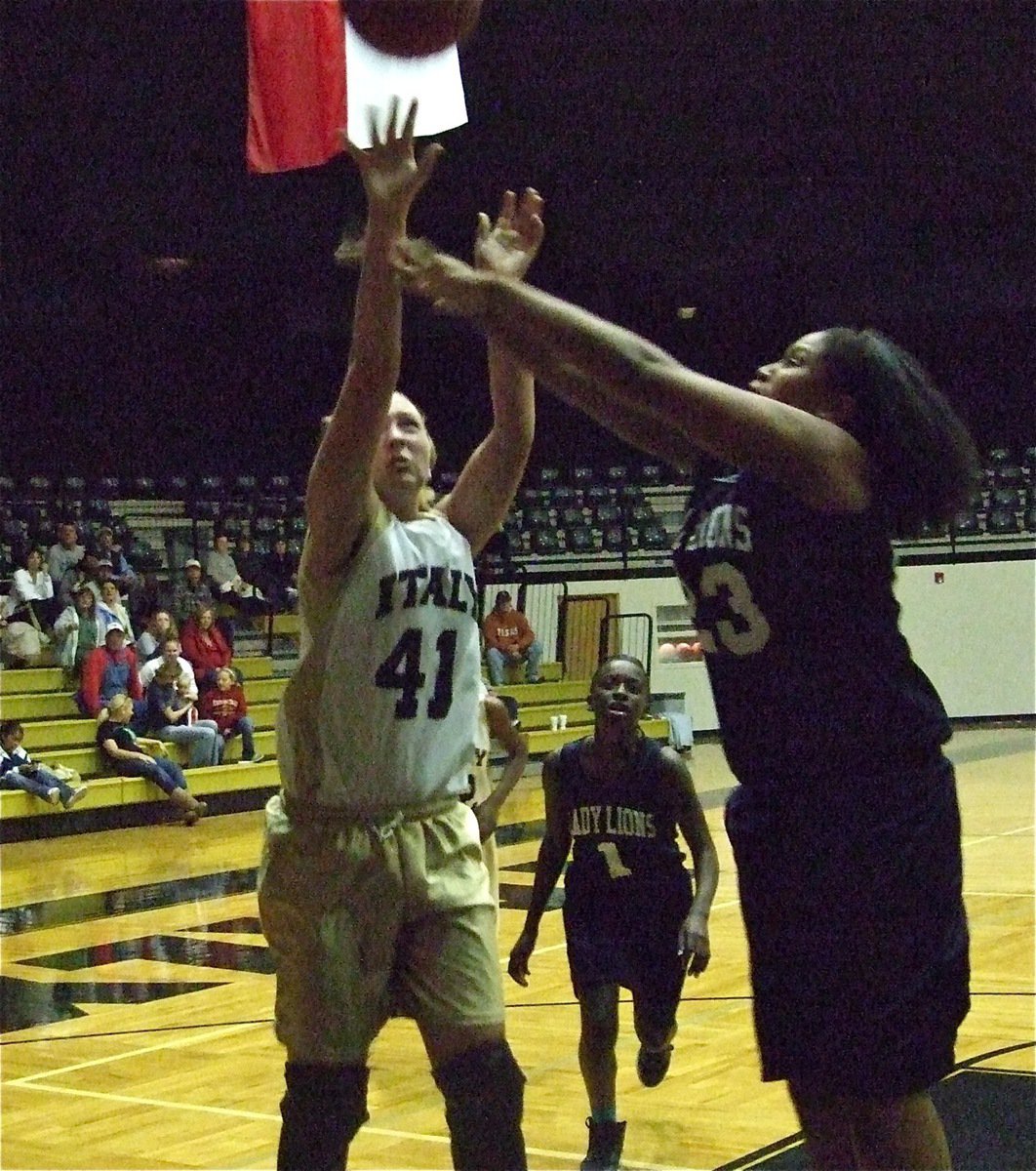 Image: Lewis again — Jaclynn Lewis led her team in scoring with 12-points.