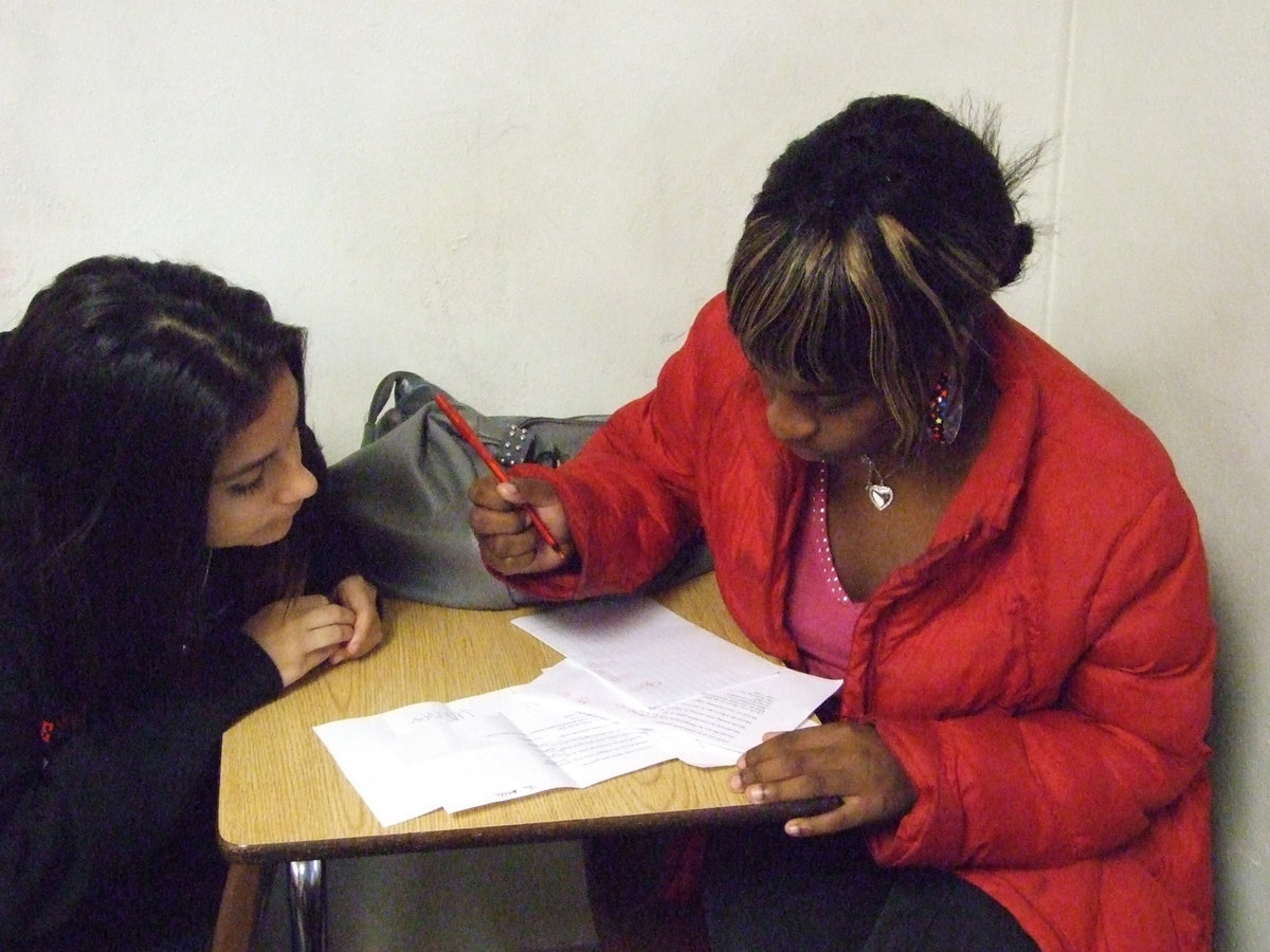 Image: No hanging chad here — Yesenia Sam and Ebony Byers will count the ballots and coordinate with the other counters.