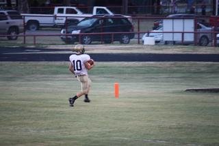 Image: Chase scores — Chase Hamilton races for an 82-yard touchdown against the Maypearl Panthers helping the Italy JV Gladiators win 14-0.