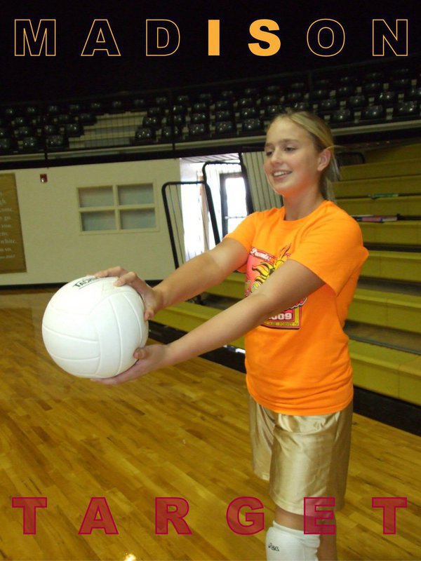 Image: Madison is on target — Maddy proved practice makes perfect as the 7th grader’s serves were on the mark against W.A.A.