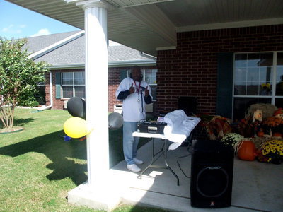 Image: Deejay Robert Bibles — Robert is having so much fun playing music for the residents and guests.