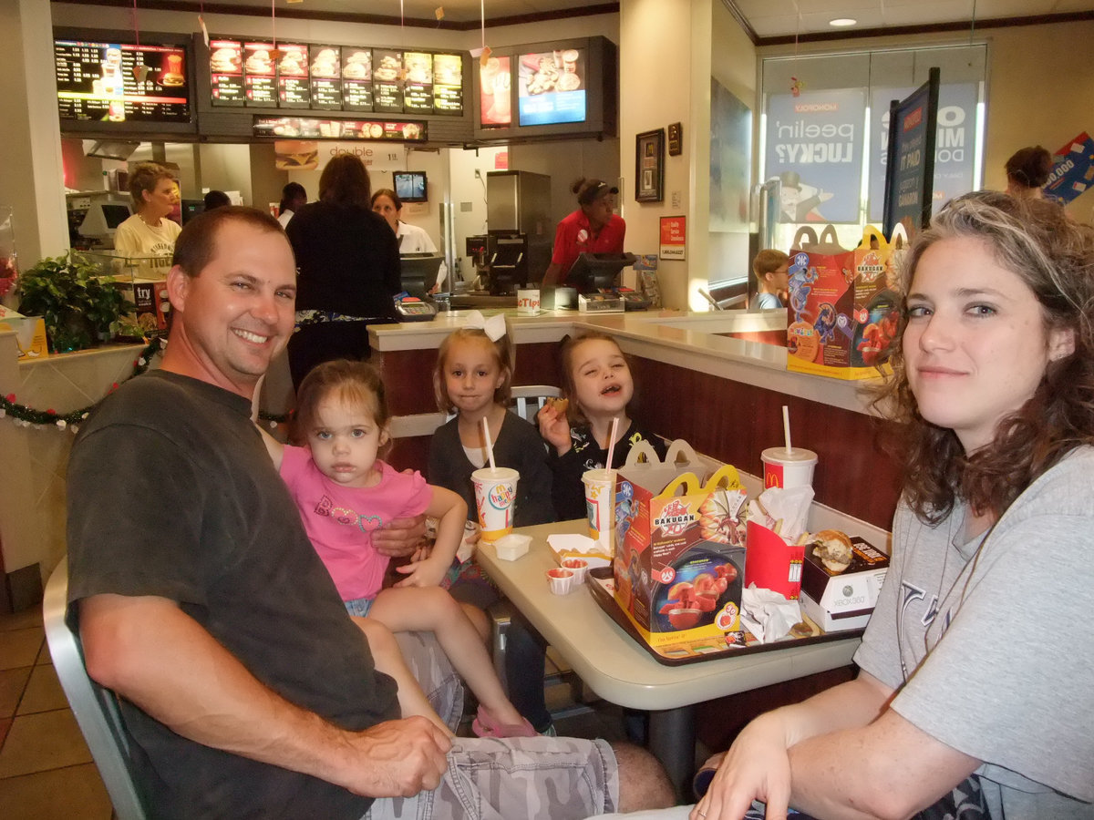 Image: A Happy Family — Everyone here was happy and full.