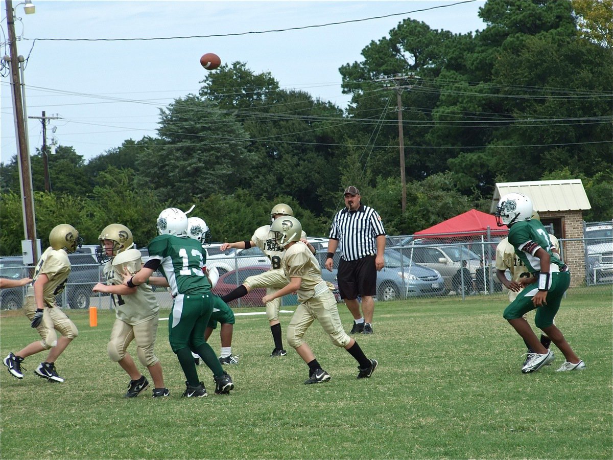 Image: Ryan punts — Ryan Connor gets the punt away against the Wildcats.