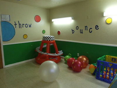 Image: The “Ball” Room — The “Ball” room is for indoor P.E. activities.