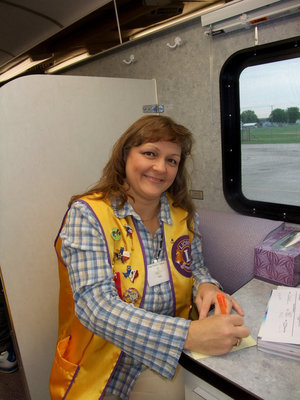 Image: Flossie Gowin — Flossie in member of the Italy Lions Club and is always ready to help.