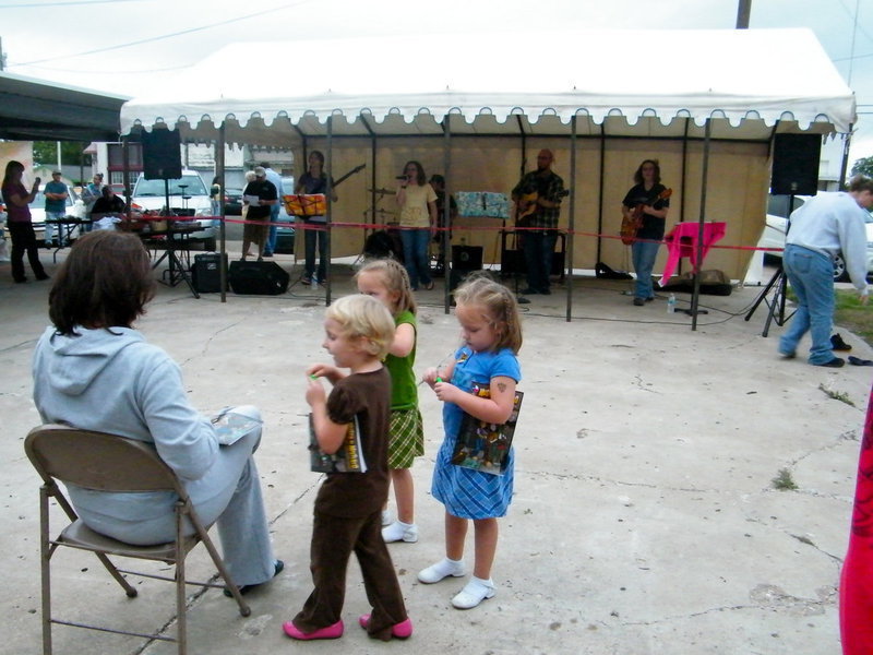 Image: Standing Stones Band — Standing Stones band is part of First Baptist Church of Milford. They were at National Night Out to support their town.