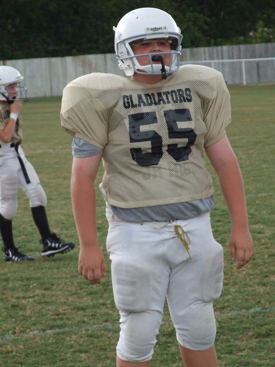 Image: Kelton Bales — Kelton plays a big role for the 7th Grade defensive and offensive lines.