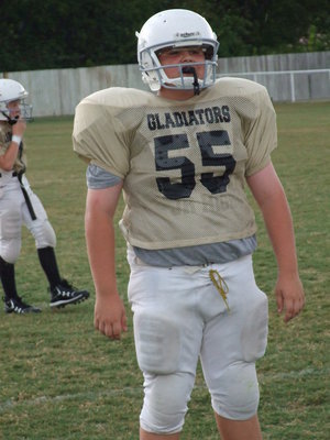 Image: Kelton Bales — Kelton plays a big role for the 7th Grade defensive and offensive lines.