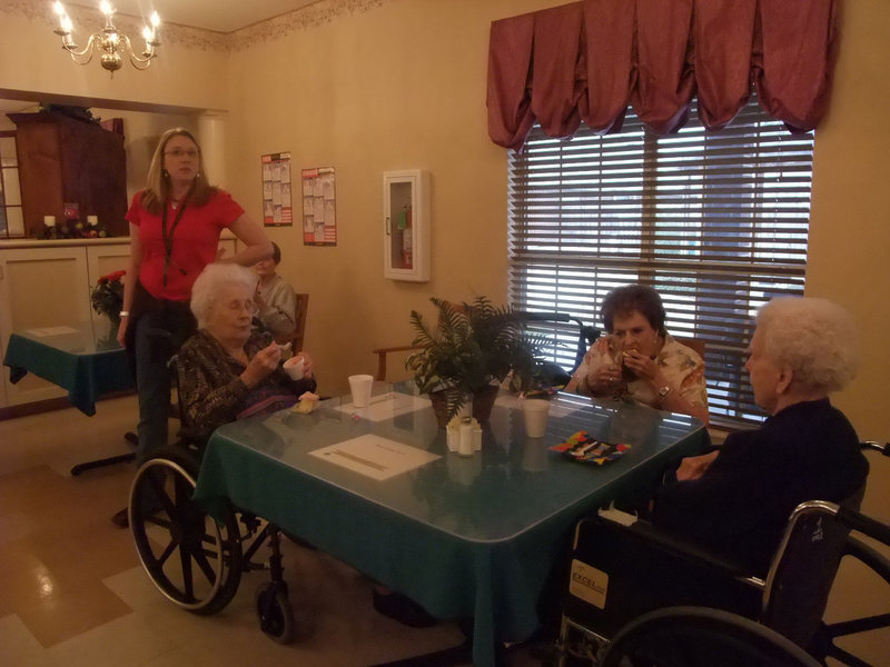 Image: Ice Cream Anyone? — Some of the residents are enjoying the birthdays.