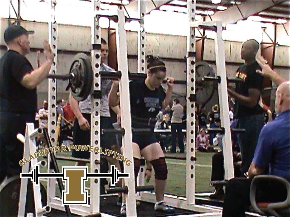 Image: Uplifting  — Kaytlyn Bales gets alot of weight off her shoulders by qualifying for the State meet. Above, Bales squats 250 pounds at regionals.