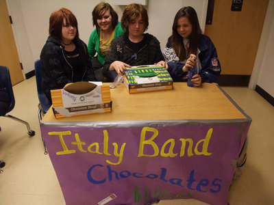 Image: Chocolates For Sale  — The Italy Band will have chocolate bars for sale this month for a fundraiser.