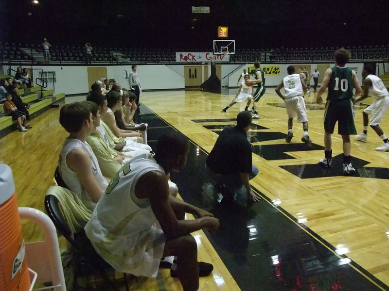 Image: Press defense — Crossroads managed getting the ball across mid-court time after time.