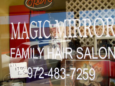Image: Magic Mirror — Take a good look at this store front sign. This sign along with the shop will soon be getting a whole new look.