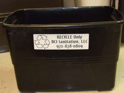 Image: Recycle Bin — If you don’t all ready have your recycle bin you may pick one up at City Hall.