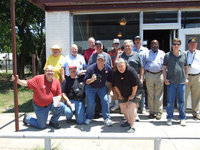 Image: The Gang is Here — The North Texas Chapter of the National Railway Historical Society members and P. J.