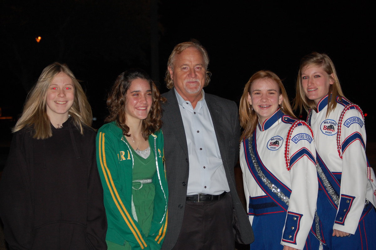 Image: CenTex Band Selections from Milford ISD — (left to right) Heather Bledsue, Rachel Strange, Mike Trussell (Director), Tapley Strange and Laura Harvey