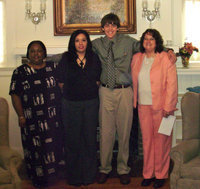 Image: DAR Luncheon — Left to Right: Vivian Moreland, Tina Richards, Tyler Boyd and Marjorie Bridge
