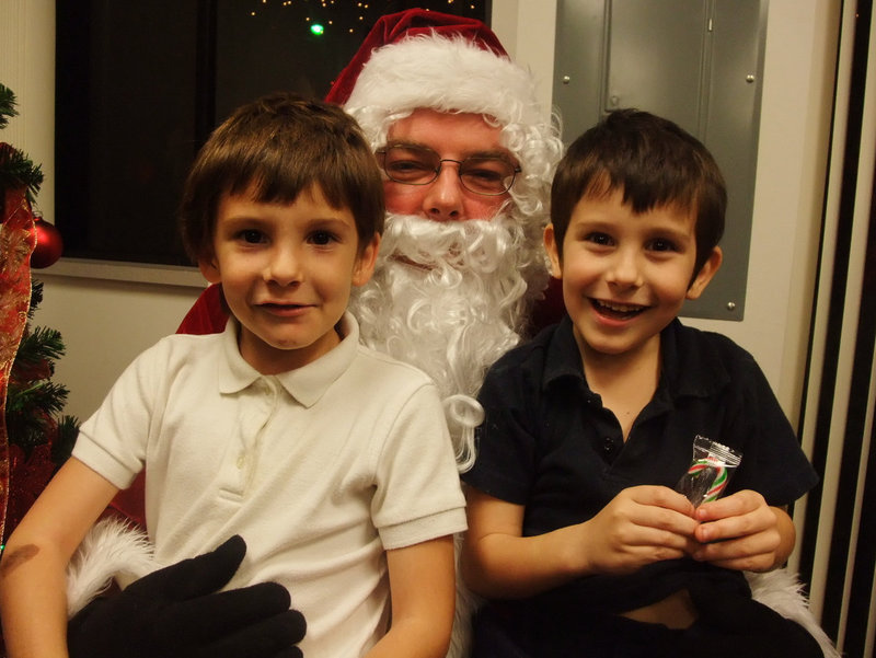 Image: Double Trouble — These two cuties knew what they wanted for Christmas.