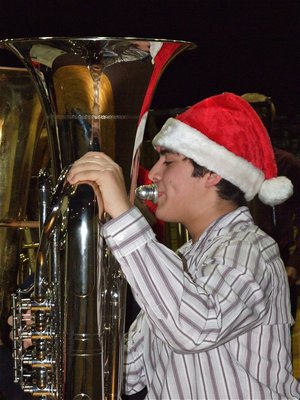 Image: Billy Benavides — Billy Benavides plays the new four-valve Tuba.