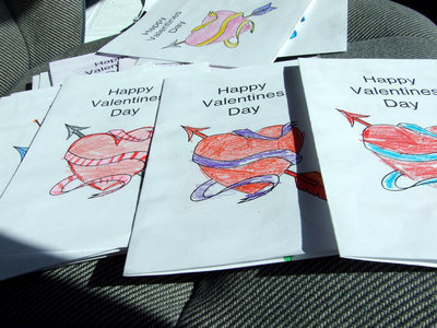 Image: Beautiful Valentines — These Valentines were made with love.