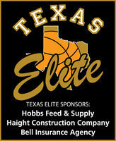 Image: We consider our team “Elite” so we are sponsored by the best! — The Texas Elite Basketball Team wishes to thank its sponsors: Hobbs Feed &amp; Supply of Italy, Haight Construction Company of Waxahachie and Bell Insurance Agency of Waxahachie.