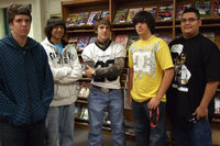 Image: IHS Homecoming King nominees — (L-R) Mike Vlk, Chase Michaels, Clay Major, Trevor Davis and Raymond Arriaga.