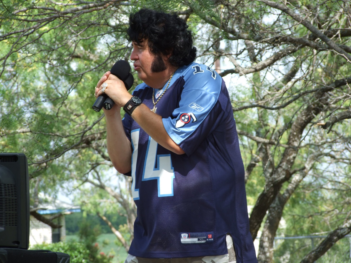 Image: Carl “Elvis” Cassady — Besides ice cold water and plums, the riders always have a treat from Elvis when they stop at the Frost rest stop.