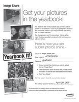Image: Upload your pictures for the 2011 Gladiator yearbook — Maybe you snapped a shot of the winning touchdown, or a high-flying volleyball spike, or captured a funny moment while hanging with classmates and friends. Upload your timely image to be considered for use in the 2011 Gladiator yearbook by April 29, 2011.